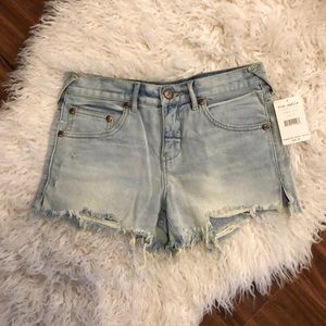 Free People Denim Shorts Sz 25